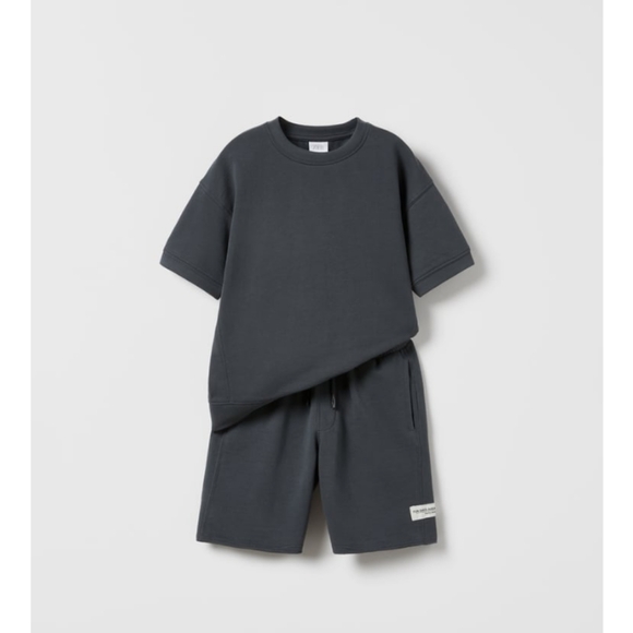 Zara kids boys (unisex) short sleeve t-shirt and shorts 7-8 - Picture 1 of 11